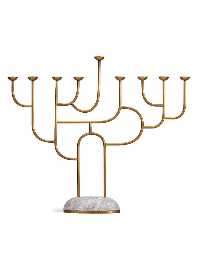 Rova Menorah - Gold