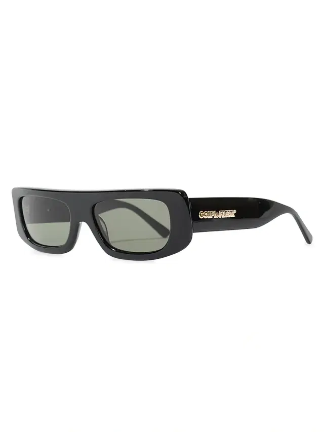 GOLF le FLEUR Women's Bel-Air 54MM Rectangular Semi-Shield Sunglasses - Black