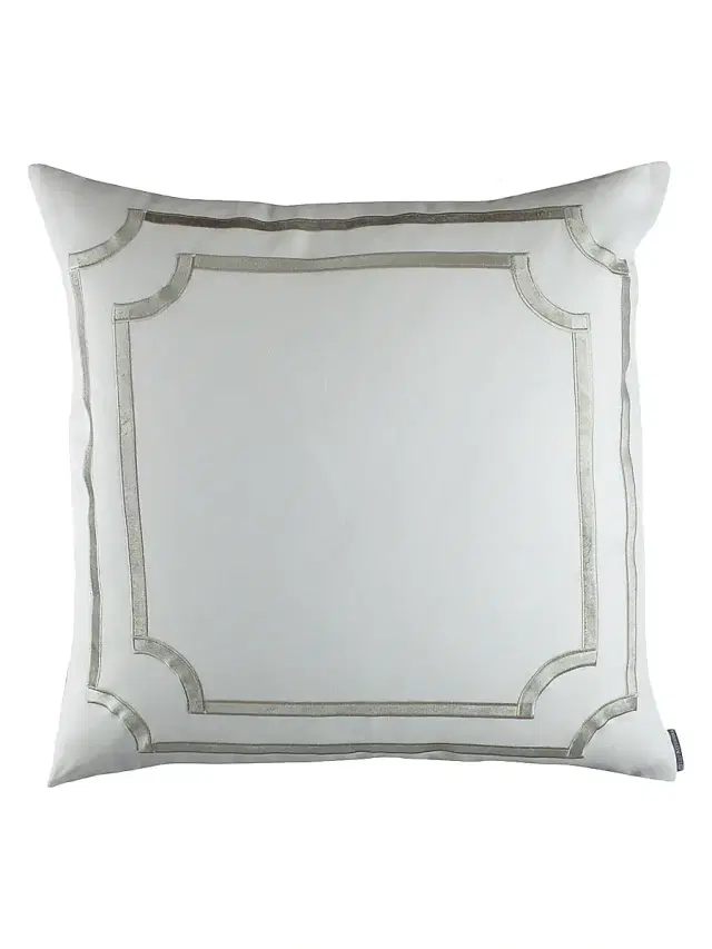 Lili Alessandra European Soho Sham - Light Grey European