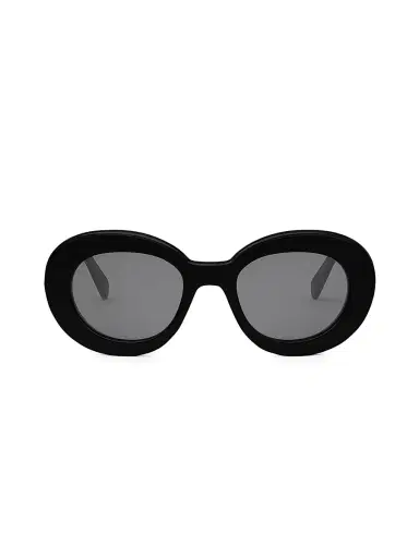 Celine Men's Triomphe 42MM Round Sunglasses - Black | Thumbnail 2 Celine Men's Triomphe 42MM Round Sunglasses - Black | Thumbnail 2