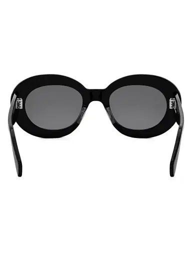 Celine Men's Triomphe 42MM Round Sunglasses - Black | Thumbnail 4 Celine Men's Triomphe 42MM Round Sunglasses - Black | Thumbnail 4