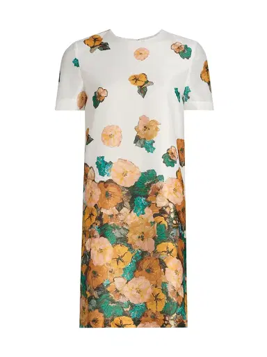 PRABAL GURUNG Women's Falling Florals Voile Minidress | Thumbnail 1 PRABAL GURUNG Women's Falling Florals Voile Minidress | Thumbnail 1