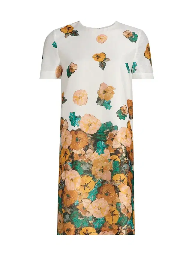 Prabal Gurung Women's Falling Florals Voile Minidress - White Multi
