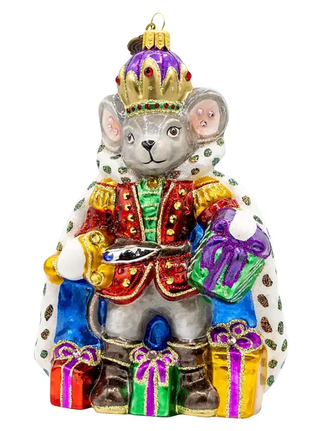 Mouse King Bejeweled Ornament