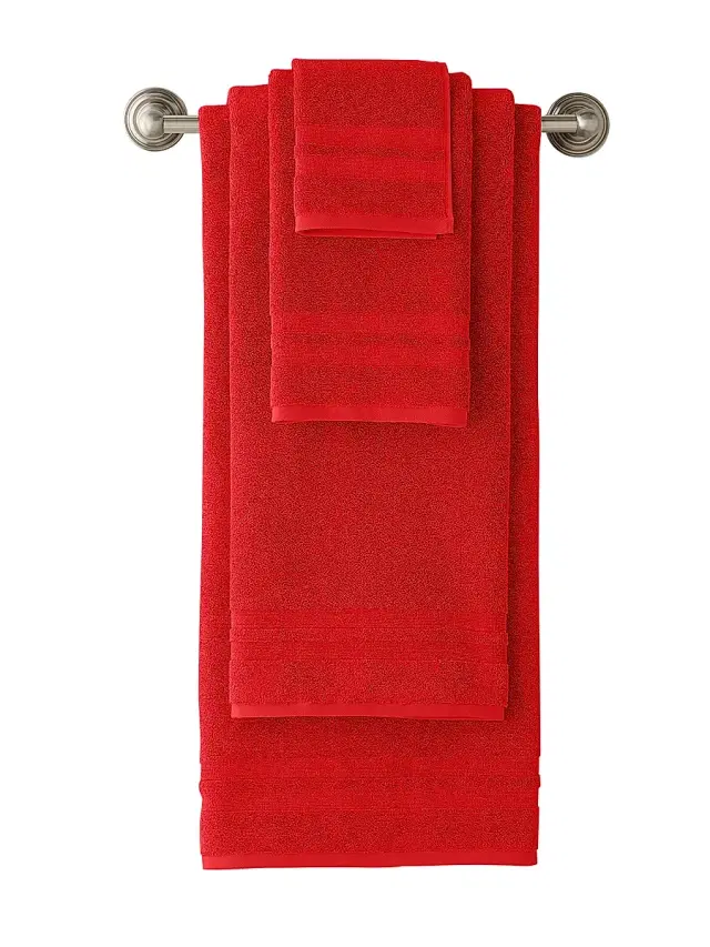 Ralph Lauren Home Payton Cotton Terry Body Sheet - Red