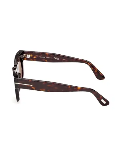 Tom Ford Women's Marine 50MM Round Sunglasses - Brown | Thumbnail 3