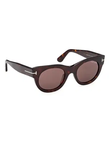 Tom Ford Women's Marine 50MM Round Sunglasses - Brown | Thumbnail 8