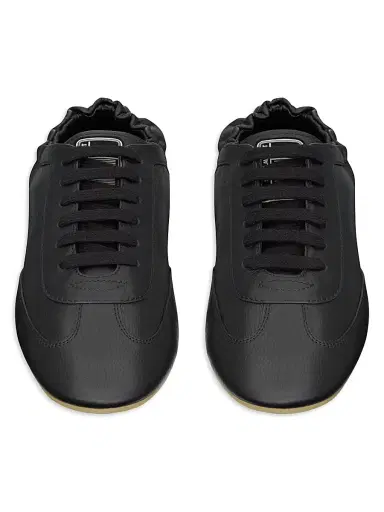 Saint Laurent Men's Lewis Sneakers in Grained Leather | Thumbnail 3