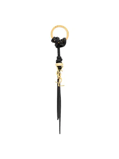 Saint Laurent Women's Cassandre Keyring in Leather | Thumbnail 1 Saint Laurent Women's Cassandre Keyring in Leather | Thumbnail 1