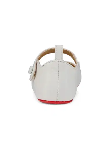 Christian Louboutin Baby Girl's Love Chick Ballerina Shoes - Bianco 3 (Baby) | Thumbnail 4