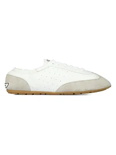Saint Laurent Men's Lewis Sneakers in Leather and Suede - Blanc Optique - Size 12.5 | Thumbnail 1 Saint Laurent Men's Lewis Sneakers in Leather and Suede - Blanc Optique - Size 12.5 | Thumbnail 1