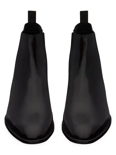 Saint Laurent Men's Wyatt Chelsea Boots in Smooth Leather | Thumbnail 2 Saint Laurent Men's Wyatt Chelsea Boots in Smooth Leather | Thumbnail 2