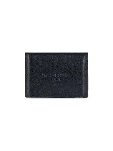 Givenchy Men's Antigona Stamped Flap Card Holder in Leather | Thumbnail 1 Givenchy Men's Antigona Stamped Flap Card Holder in Leather | Thumbnail 1