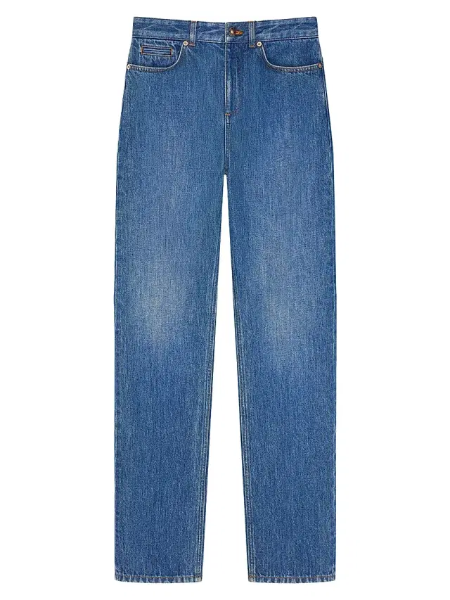 Givenchy Women's Straight Fit Jeans - Medium Blue