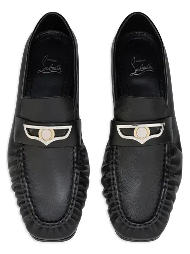 Christian Louboutin Men's Mocallista Leather Loafers - Black | Thumbnail 4 Christian Louboutin Men's Mocallista Leather Loafers - Black | Thumbnail 4