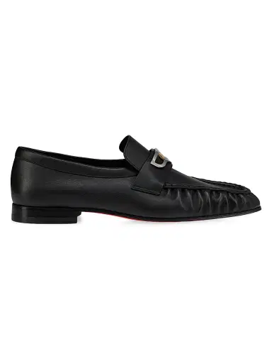 Christian Louboutin Men's Mocallista Leather Loafers - Black | Thumbnail 1 Christian Louboutin Men's Mocallista Leather Loafers - Black | Thumbnail 1