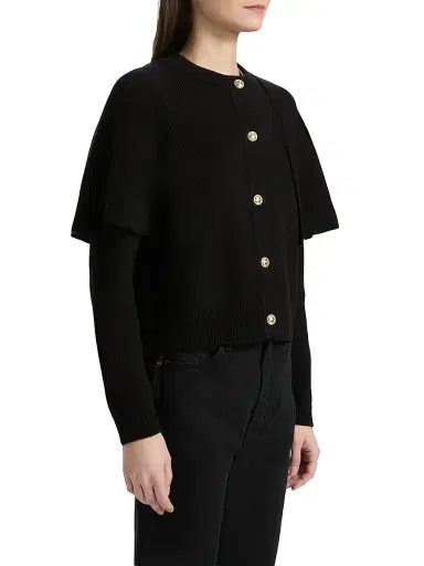 Ba&sh Women's Peggy Wool Cardigan - Noir - Size Large | Thumbnail 4 Ba&sh Women's Peggy Wool Cardigan - Noir - Size Large | Thumbnail 4