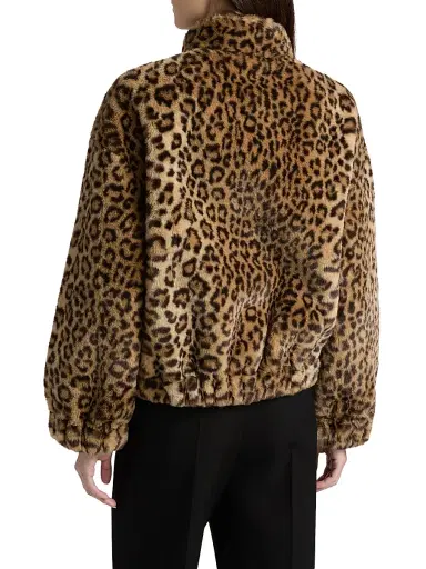Ba&sh Women's Jaros Leapard-Print Faux-Fur Coat - Natural - Size Large | Thumbnail 5 Ba&sh Women's Jaros Leapard-Print Faux-Fur Coat - Natural - Size Large | Thumbnail 5