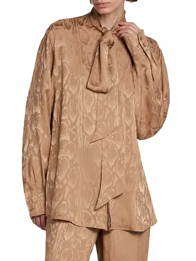 Stella McCartney Women's Cloud Leopard Pajama Shirt | Thumbnail 3 Stella McCartney Women's Cloud Leopard Pajama Shirt | Thumbnail 3