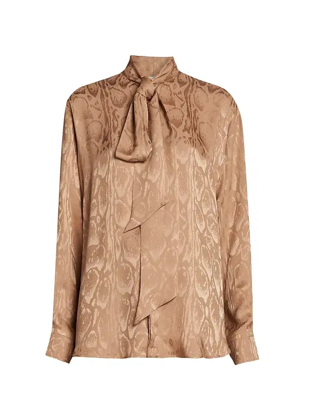 Stella McCartney Women's Cloud Leopard Pajama Shirt - Caramel