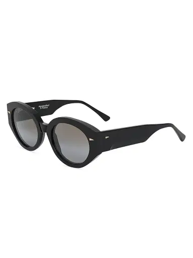 AHLEM Women's Art Deco 51MM Round Sunglasses - Black | Thumbnail 2 AHLEM Women's Art Deco 51MM Round Sunglasses - Black | Thumbnail 2