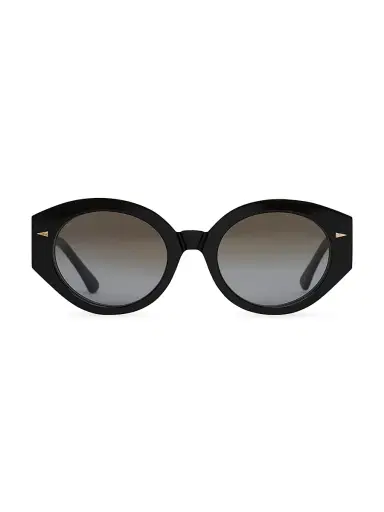 AHLEM Women's Art Deco 51MM Round Sunglasses - Black | Thumbnail 1 AHLEM Women's Art Deco 51MM Round Sunglasses - Black | Thumbnail 1