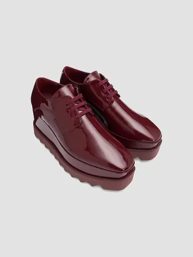 Stella McCartney Women's Elyse 80MM Lace-Up Platform Loafers - Red Gala - Size 11 | Thumbnail 2 Stella McCartney Women's Elyse 80MM Lace-Up Platform Loafers - Red Gala - Size 11 | Thumbnail 2
