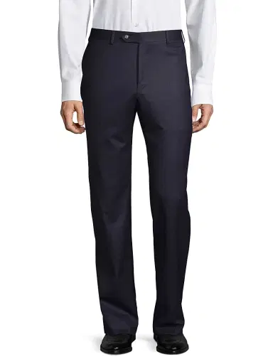 Canali Men's Flannel Wool Trousers - Light Grey - Size 38 | Thumbnail 3