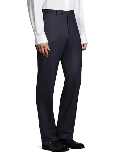 Canali Men's Flannel Wool Trousers - Light Grey - Size 38 | Thumbnail 4