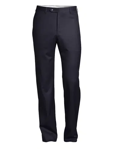 Canali Men's Flannel Wool Trousers - Light Grey - Size 38 | Thumbnail 7