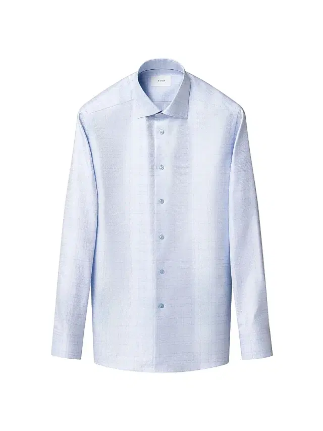 Men's Check Slim-Fit Cotton Twill Shirt - Blue Men's Check Slim-Fit Cotton Twill Shirt - Blue