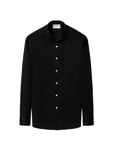 Eton Men's Cotton Jacquard Contemporary-Fit Shirt - Black | Thumbnail 1