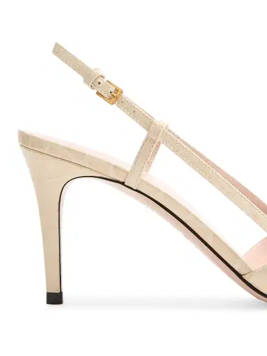 Valentino Garavani Women's VLogo Signature Slingback Pumps in 80MM Printed Calfskin | Thumbnail 6