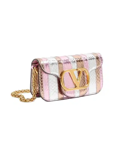 Valentino Garavani Women's Locò Shoulder Bag in Laminated Elaphe | Thumbnail 4 Valentino Garavani Women's Locò Shoulder Bag in Laminated Elaphe | Thumbnail 4