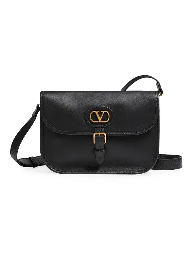 Men's Antibes Calfskin Shoulder Bag - Black