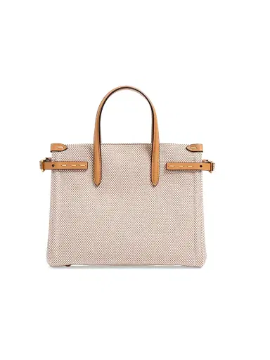 Valentino Garavani Women's Antibes Small Shopping Top-Handle Bag in Canvas - Natural | Thumbnail 4 Valentino Garavani Women's Antibes Small Shopping Top-Handle Bag in Canvas - Natural | Thumbnail 4