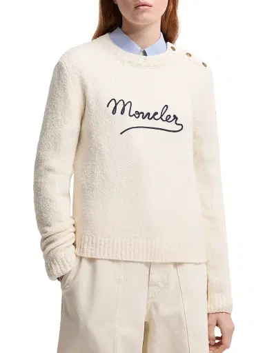 Moncler Women's Sweater in Cotton Blend | Thumbnail 2