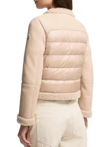 Moncler Women's Buis Puffer Jacket - Beige - Size Large | Thumbnail 3