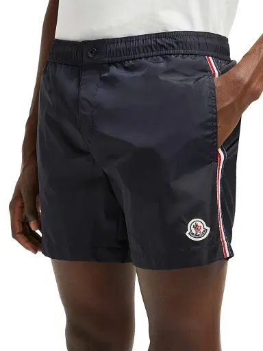Moncler Men's Swim Trunks - Navy Blue - Size XXL | Thumbnail 4