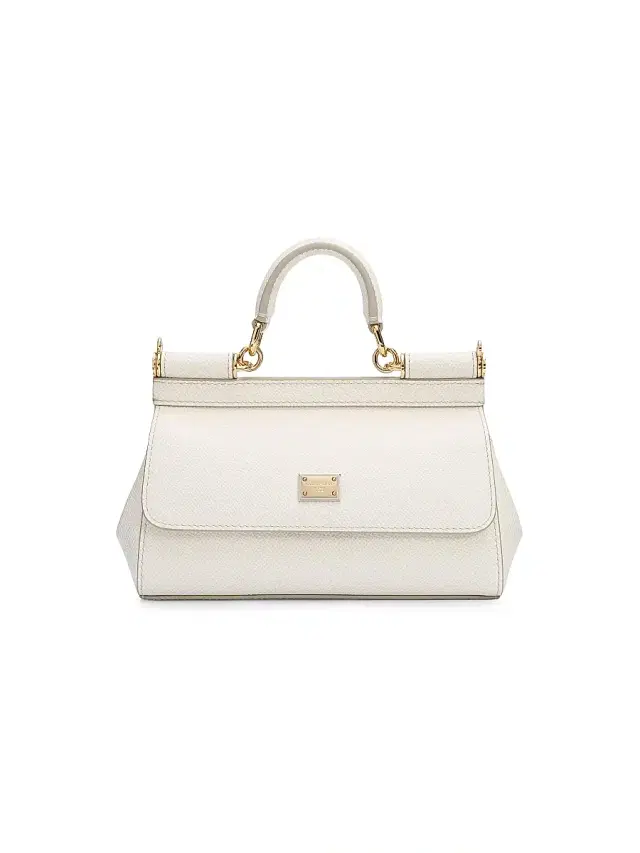 Dolce & Gabbana Women's Sicily Mini Leather Top Handle Bag - White