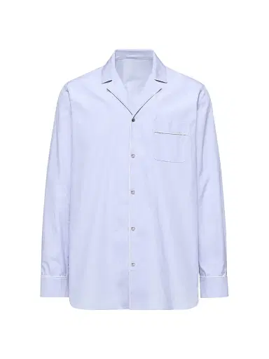 Moncler Men's Shirt in Cotton - Light Blue - Size XL | Thumbnail 1