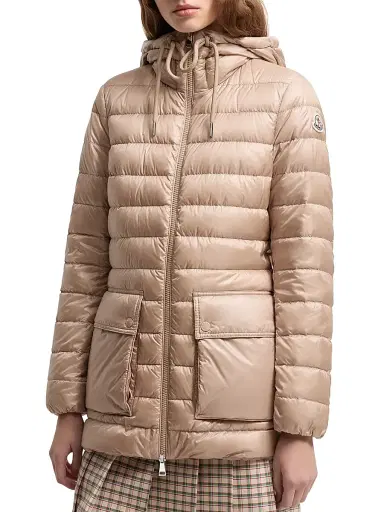 Moncler Women's Jasmin Puffer Jacket - Light Beige - Size Large | Thumbnail 2