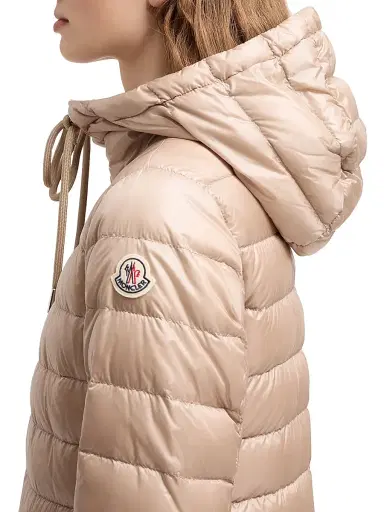 Moncler Women's Jasmin Puffer Jacket - Light Beige - Size Large | Thumbnail 4