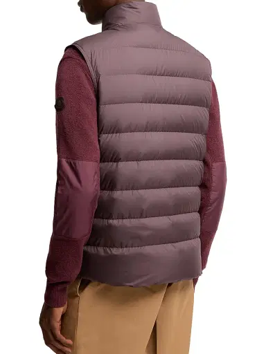 Moncler Men's Lechtal Puffer Vest - Grape Red - Size XXXL | Thumbnail 3 Moncler Men's Lechtal Puffer Vest - Grape Red - Size XXXL | Thumbnail 3