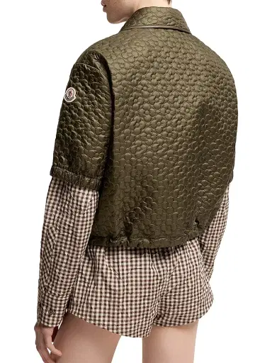 Moncler Women's Down-Filled Shirt - Olive Green - Size 10 | Thumbnail 3 Moncler Women's Down-Filled Shirt - Olive Green - Size 10 | Thumbnail 3