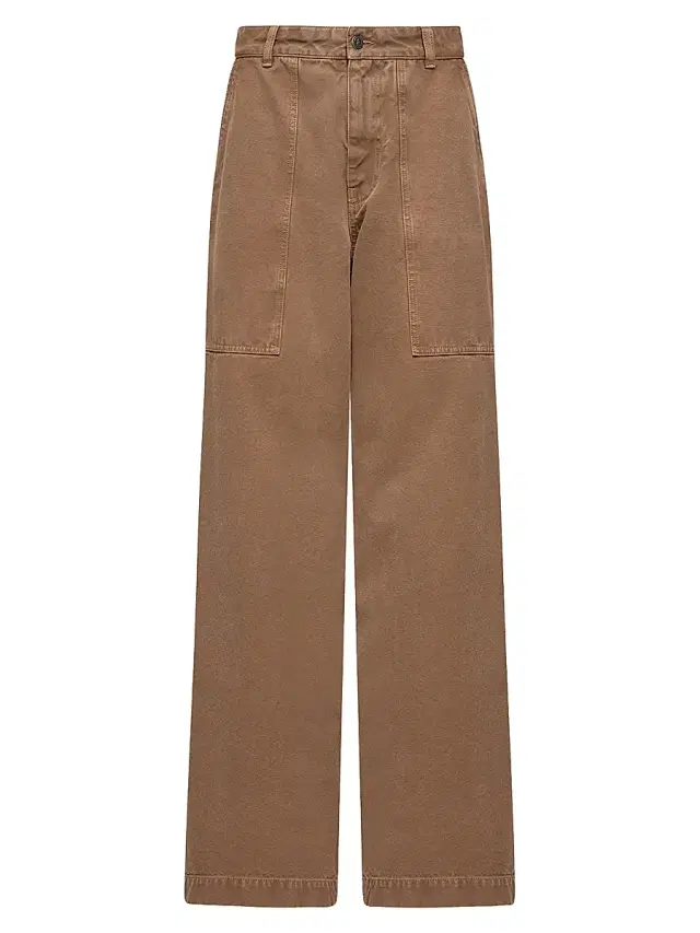 Moncler Women's Pants in Cotton - Brown