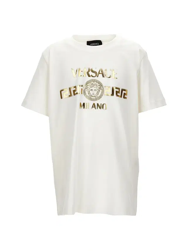 Versace Little Kid's & Kid's Foil Logo Print T-Shirt - White