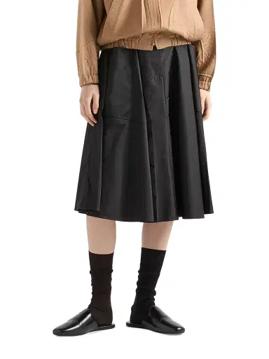 Prada Women's Re-Nylon Circle Skirt - Black | Thumbnail 2 Prada Women's Re-Nylon Circle Skirt - Black | Thumbnail 2