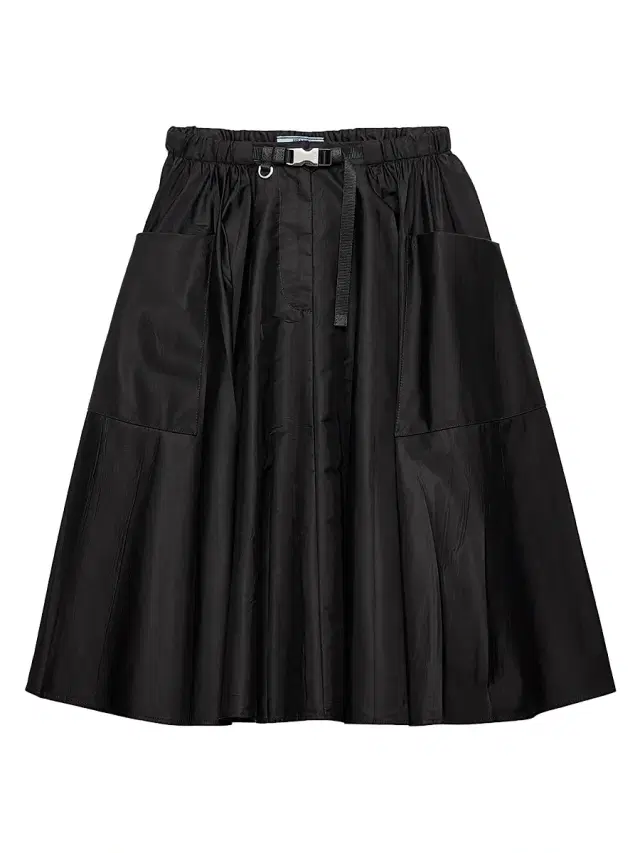 Women's Re-Nylon Circle Skirt - Black