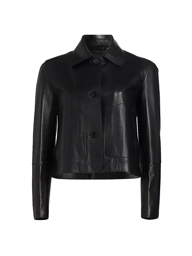 Arma Women's Emy Leather Crop Jacket - Black